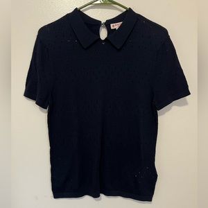 Brooks Brothers Red Fleece Womens Supima Cotton Sweater Size M Short Sleeve